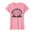 Raised Grass And Goals Soccer T-Shirt - Novelty Apparel Unisex