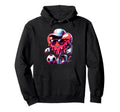 Valentine Soccer Heart Drip Sport Love Hoodie - Unique Graphic Unisex