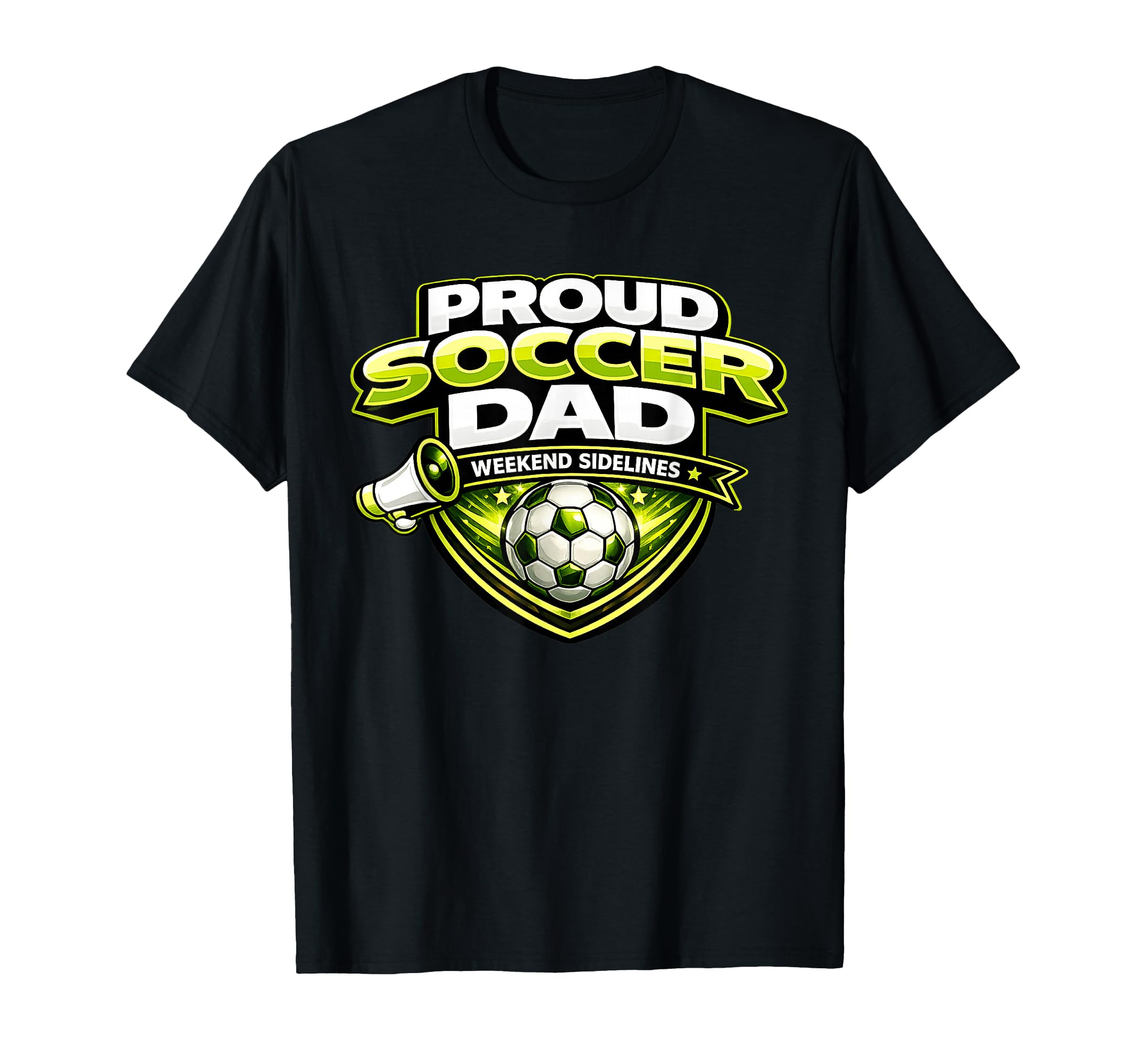 Soccer Dad Funny Proud Weekend T-Shirt - Minimalist Print for Adults