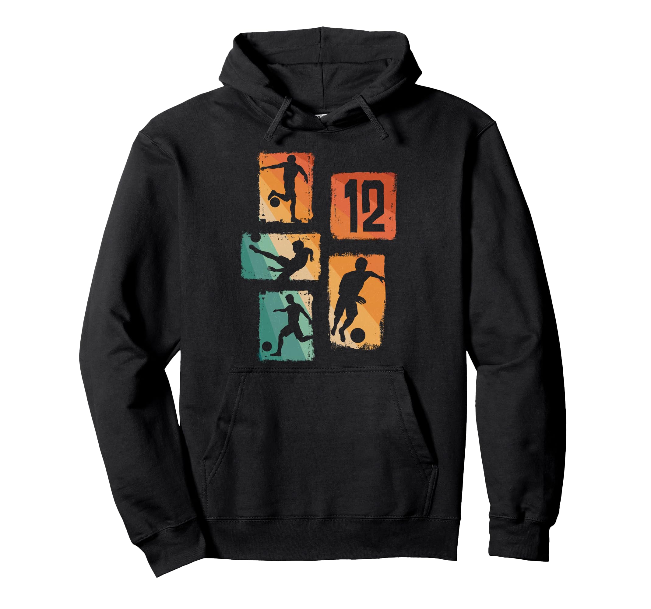 12Th Birthday Soccer Player Football Hoodie - Aesthetic Graphic for Adults
