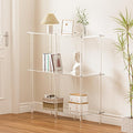 Acrylic Console Table, 29.53" Modern Entryway Table with Storage Shelves, 3 Tier Layer Storage for Foyer, Living Room, Clear.