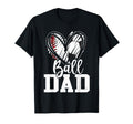 Ball Dad Baseball Soccer Dad Fathers T-Shirt - Minimalist Print Men Women