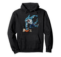 Shark Soccer Striker Cartoon Sports Hoodie - Minimalist Print for Adults