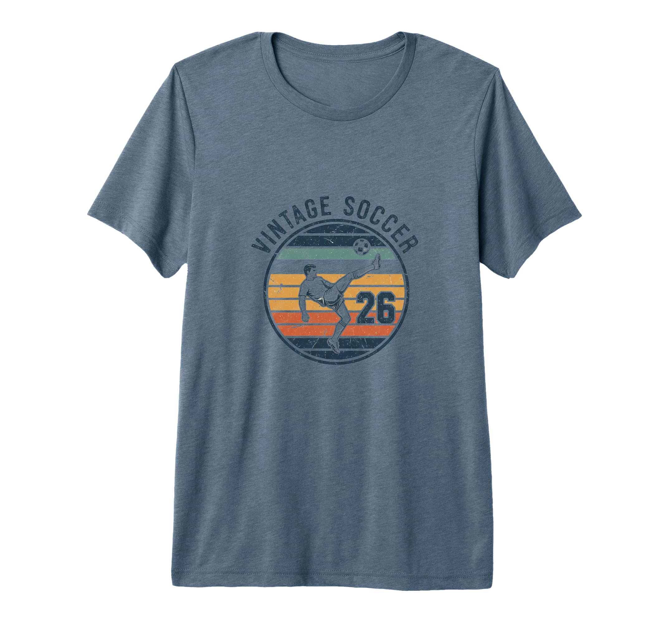 Athletic Soccer 26R Tri Blend T-Shirt - Novelty Apparel Unisex