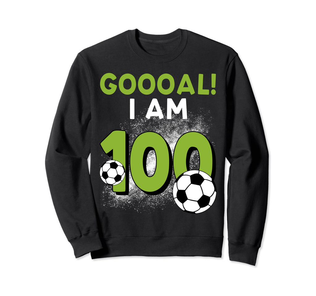 100Th Birthday Soccer Theme Sweatshirt - Casual Everyday Wear Unisex