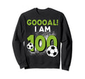 100Th Birthday Soccer Theme Sweatshirt - Casual Everyday Wear Unisex