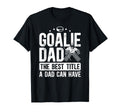 Ice Hockey Goalie Dad Best Title Ice T-Shirt - Custom Art Print for Adults
