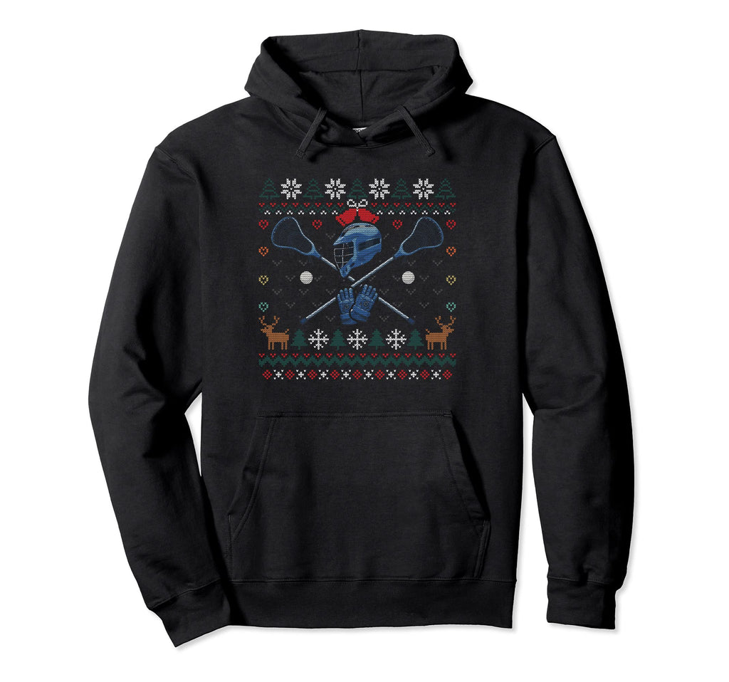 Lacrosse Ugly Ball Sports Player Hoodie - Graphic Print Unisex