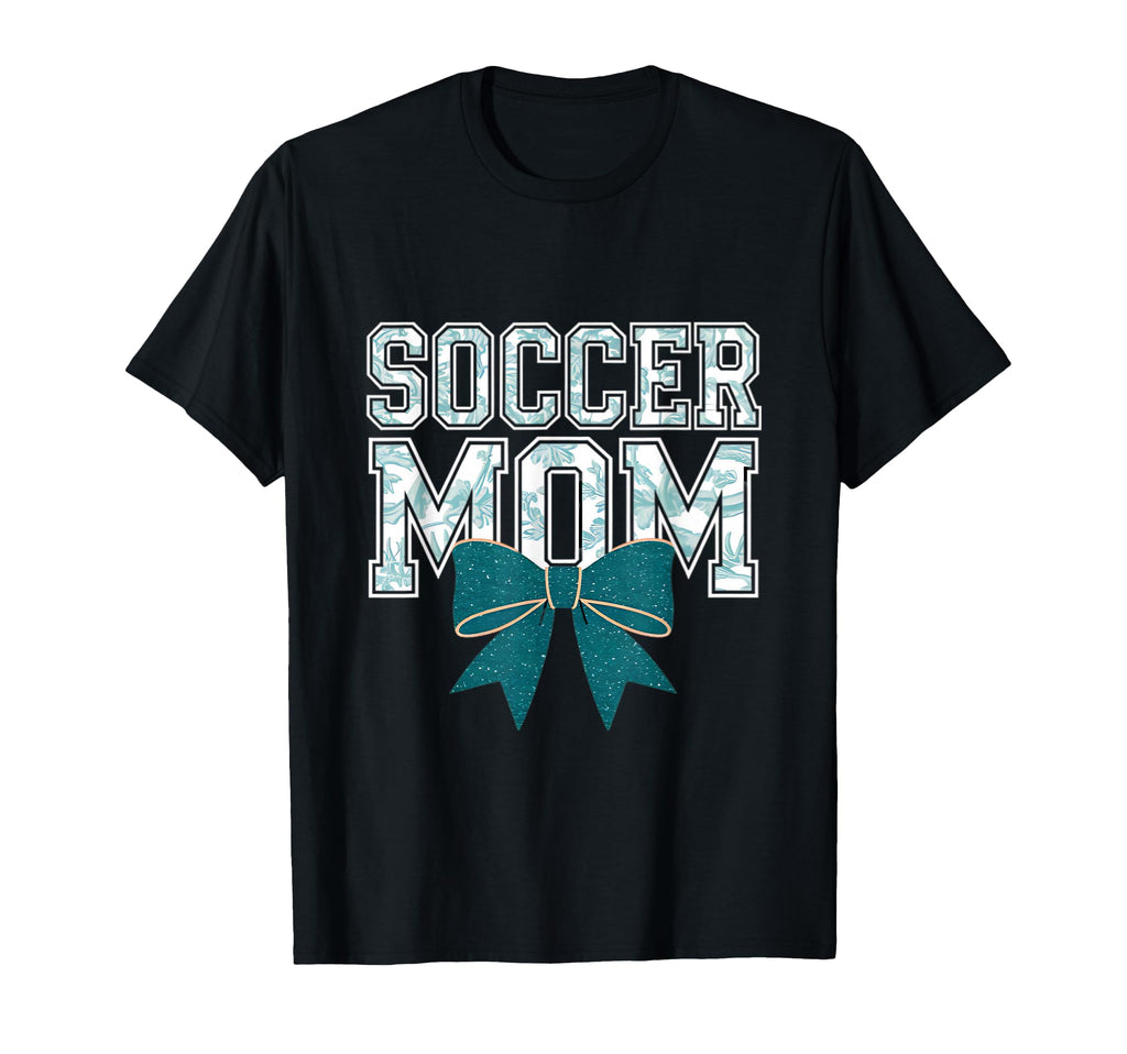 Soccer Mom Coquette Bow Mothers Day T-Shirt - Custom Art Print Men Women