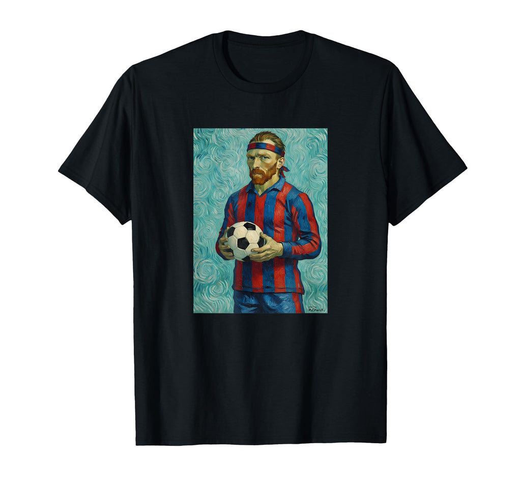 Vincent Stripes Loves Football Soccer T-Shirt - Minimalist Print Men Women