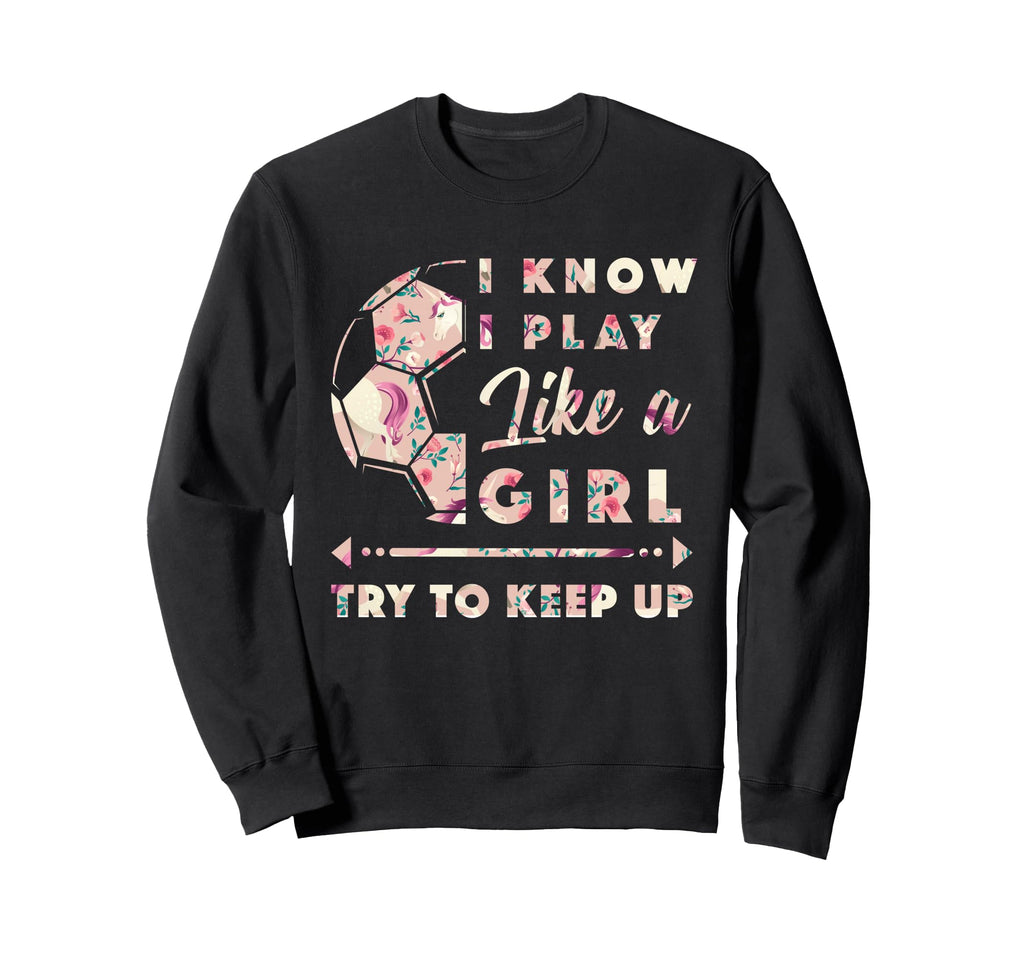 Funny Soccer Outfit Soccer Sweatshirt - Aesthetic Graphic Unisex