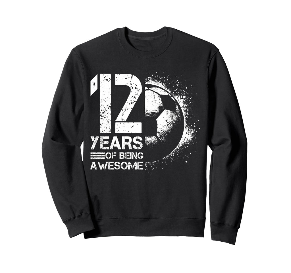 12Th Birthday Soccer Player Sweatshirt - Aesthetic Graphic for Adults