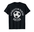 Livingston Parish Soccer Distressed 90S T-Shirt - Graphic Print Unisex