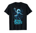 Jesus Saves Soccer Christian Goalkeeper T-Shirt - Custom Art Print Unisex