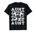 Coquette Soccer Aunt Matching Family Bow T-Shirt - Novelty Apparel Unisex