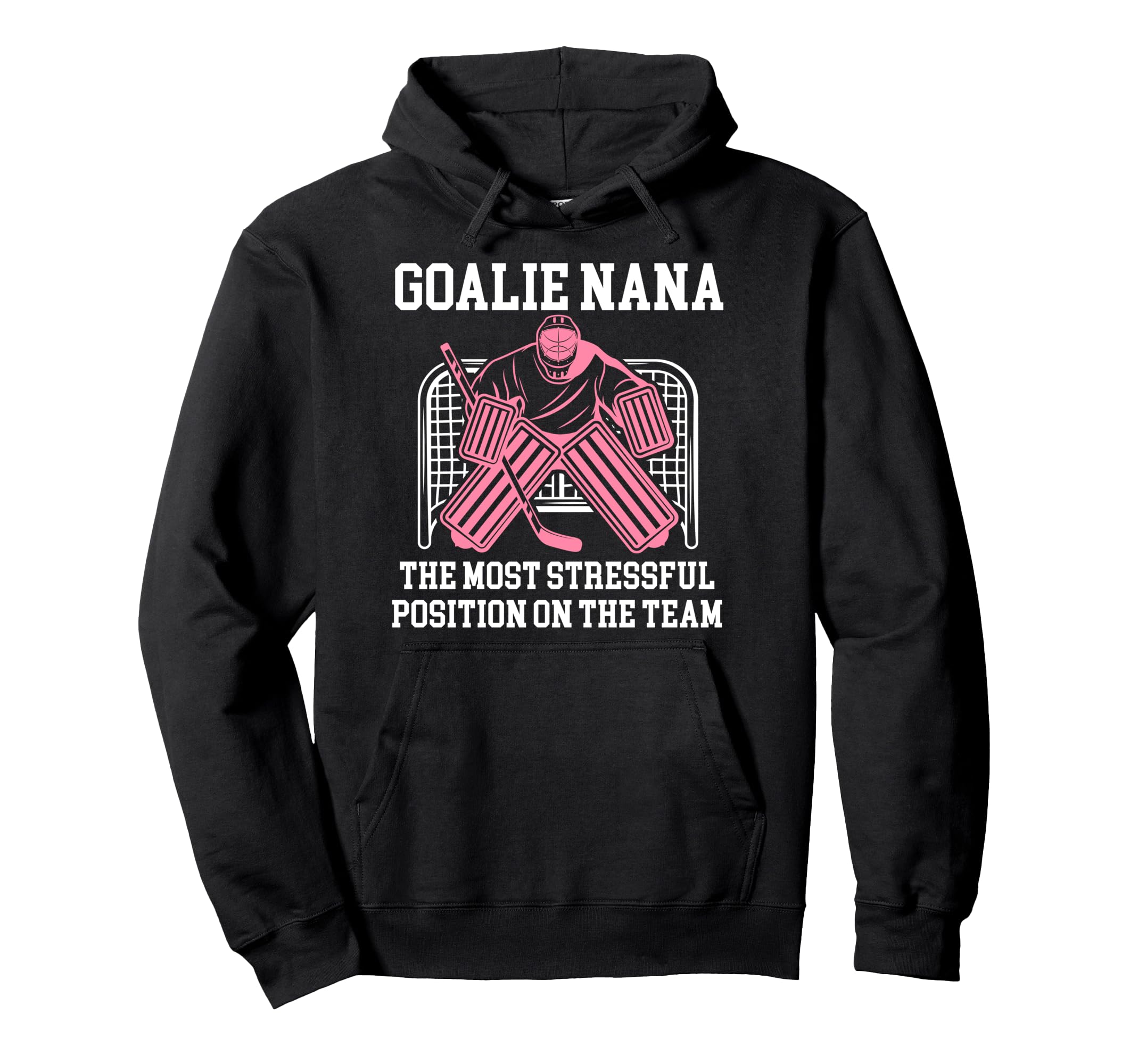 Funny Hockey Goalie Nana Hockey Keeper Hoodie - Custom Art Print Men Women
