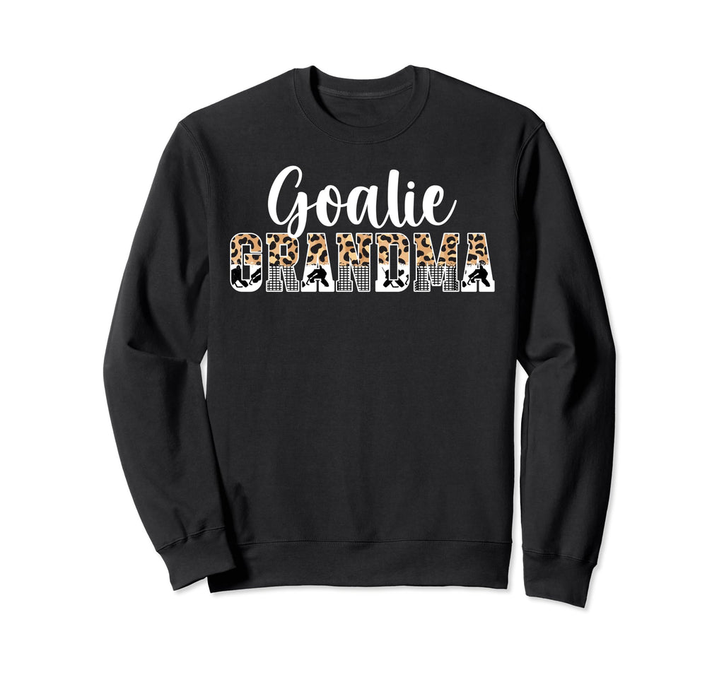 Ice Hockey Goalie Grandma Hockey Sweatshirt - Minimalist Print Unisex