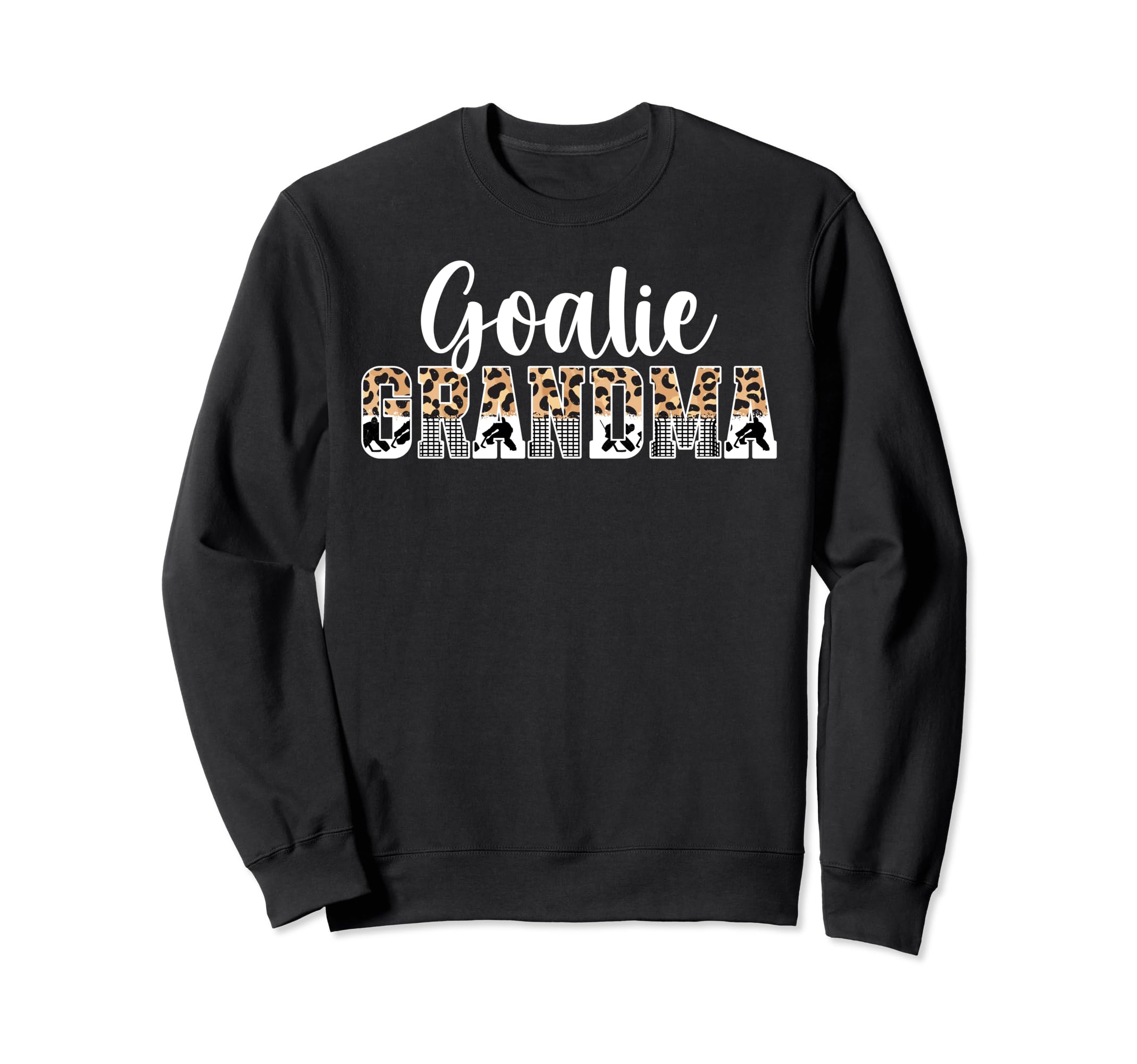 Ice Hockey Goalie Grandma Hockey Sweatshirt - Minimalist Print Unisex