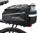whale fall 10L Bike Rack Bag – Hard-Shell Waterproof Rear Trunk Pannier with Rain Cover, 4-Side Reflective Panels, Bike Accessories for Commuter, Road, Mountain, E-Bike