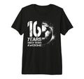 16Th Birthday Soccer Player Football 16 T-Shirt - Graphic Print Unisex