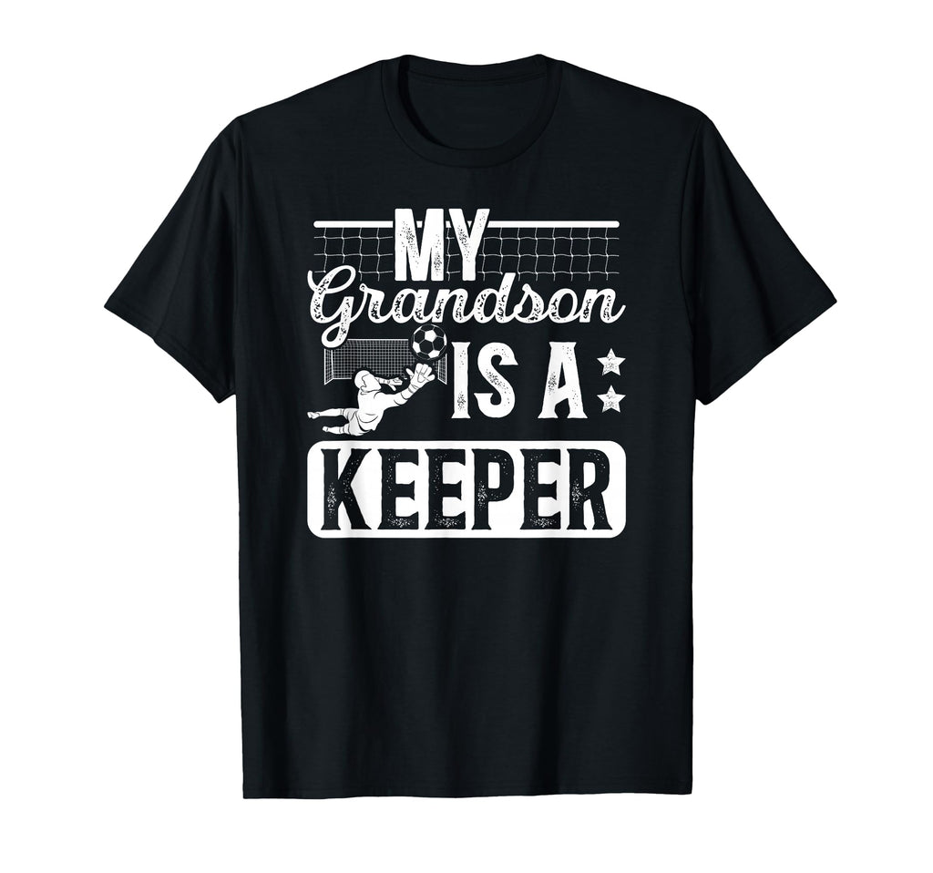 Proud Soccer Keeper Papaw Soccer T-Shirt - Fun Novelty Design for Adults