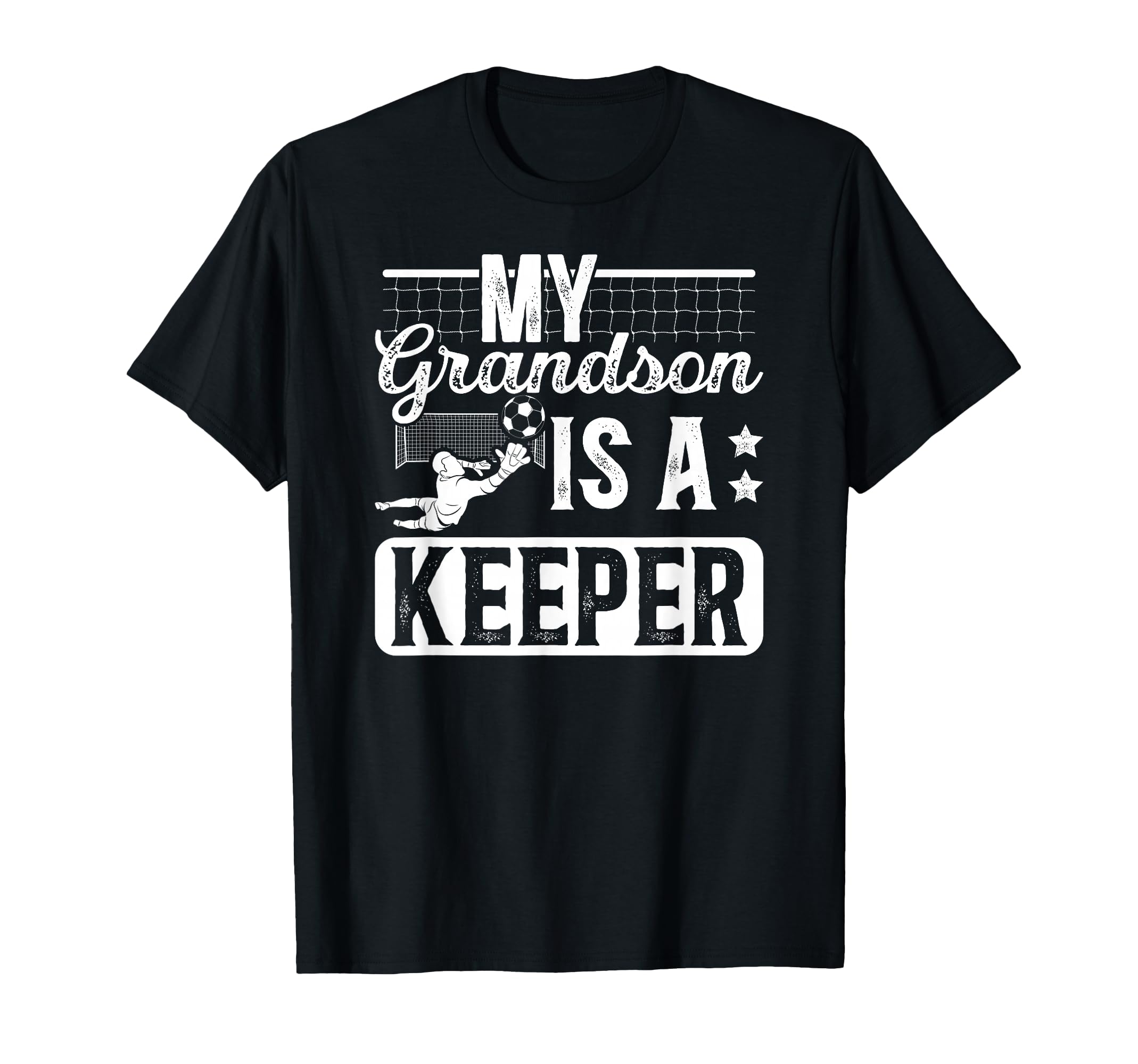 Proud Soccer Keeper Papaw Soccer T-Shirt - Fun Novelty Design for Adults