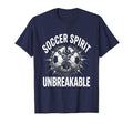 Soccer Spirit Unbreakable Bold Fan T-Shirt - Aesthetic Graphic Men Women
