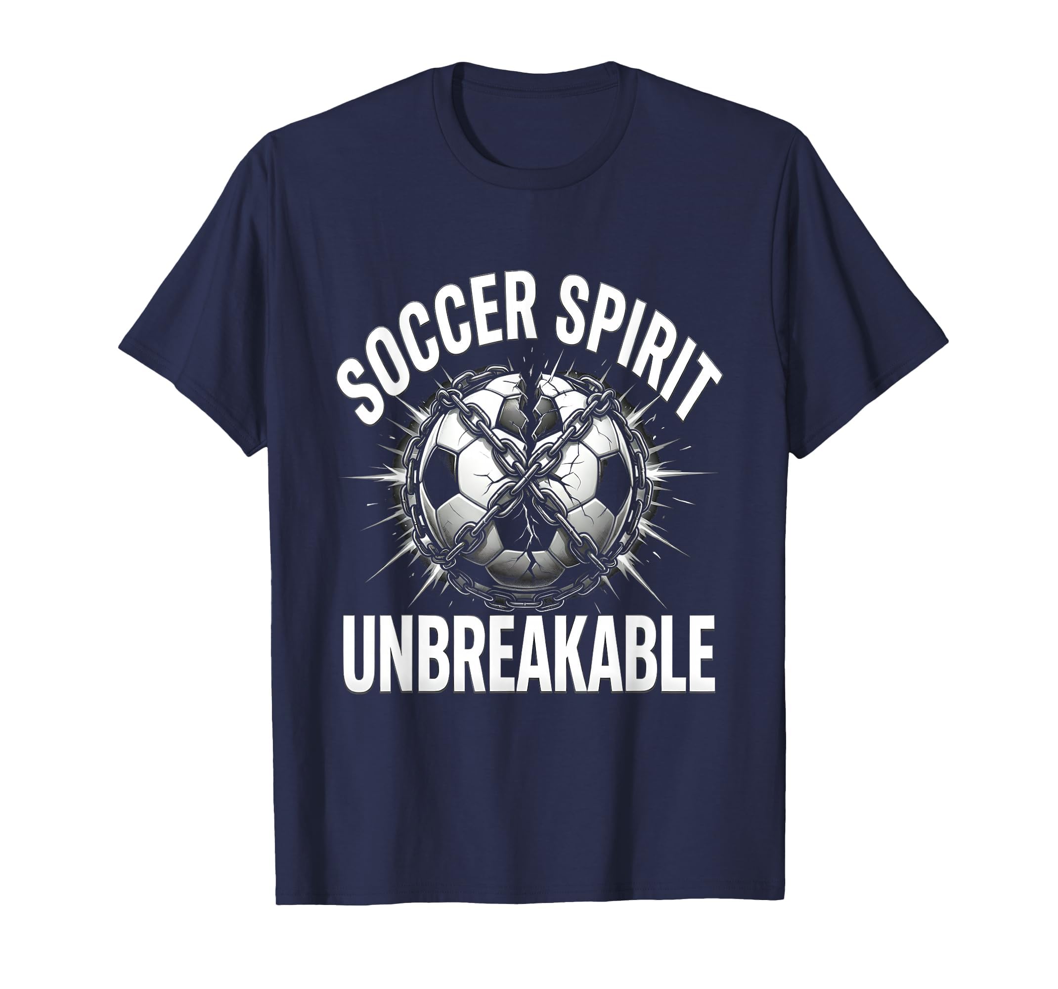 Soccer Spirit Unbreakable Bold Fan T-Shirt - Aesthetic Graphic Men Women