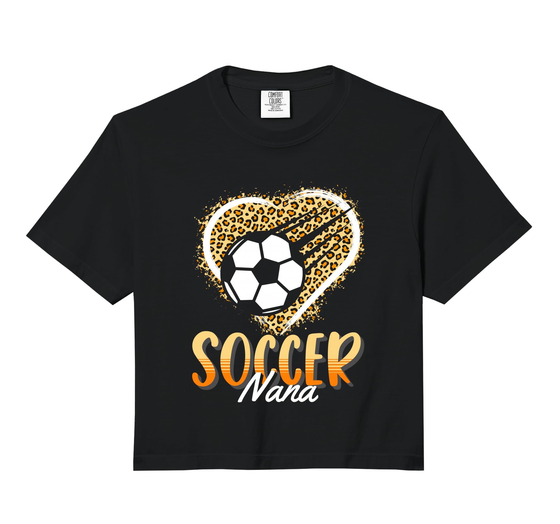 Leopard Heart Football Grandma Sweatshirt - Fun Novelty Design for Adults