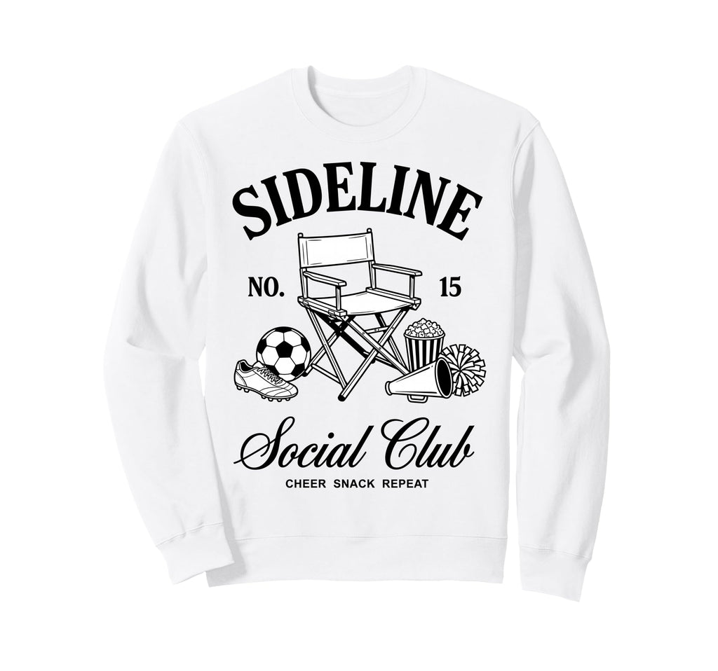 Sideline Social Club Cheer Sweatshirt - Casual Everyday Wear for Adults