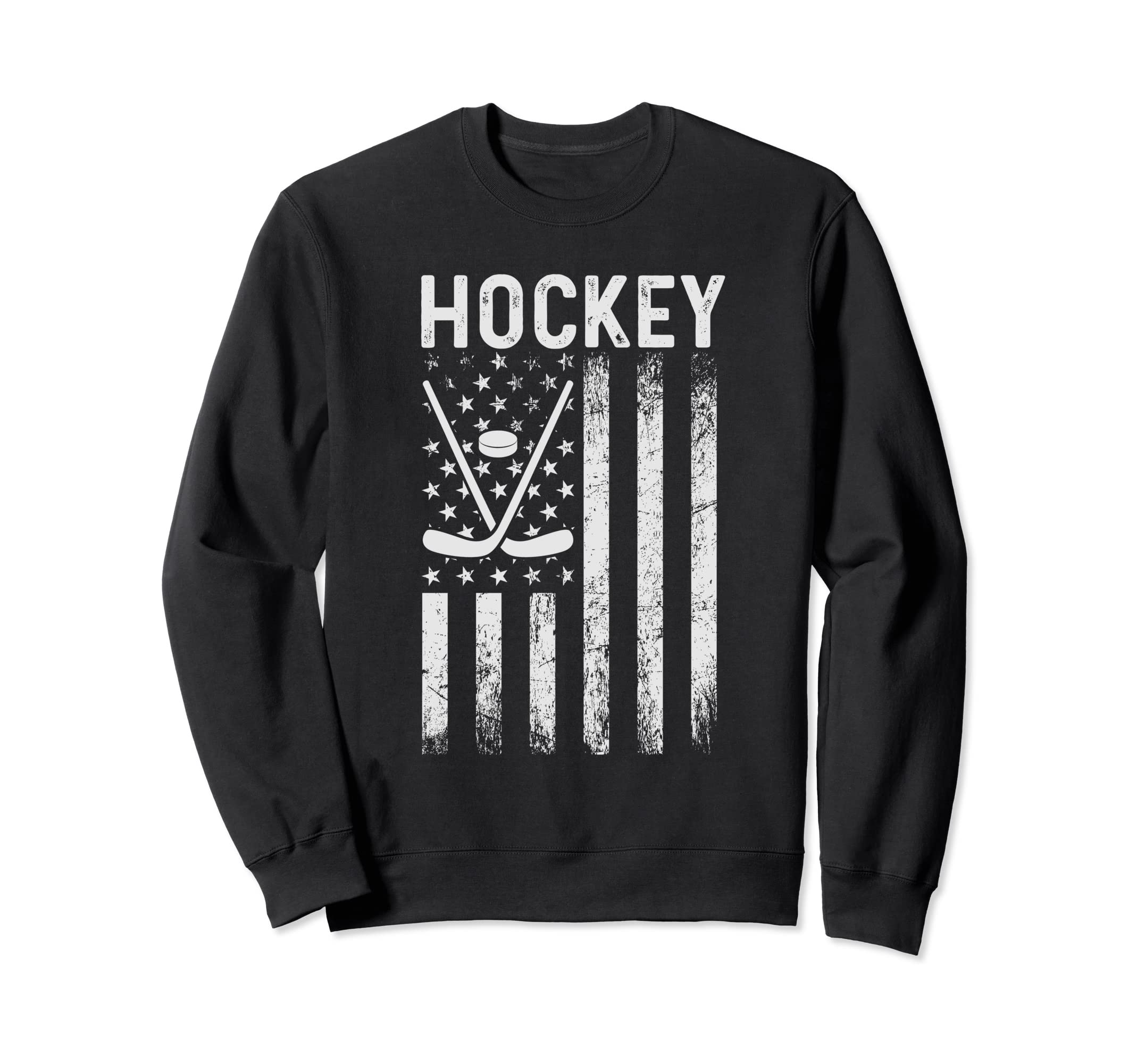 Us Ice Hockey Usa Practice Flag Sweatshirt - Streetwear Style Men Women