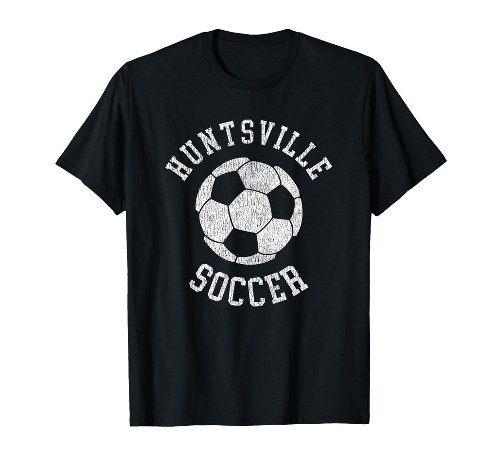 Huntsville Soccer Distressed 90S T-Shirt - Minimalist Print Unisex