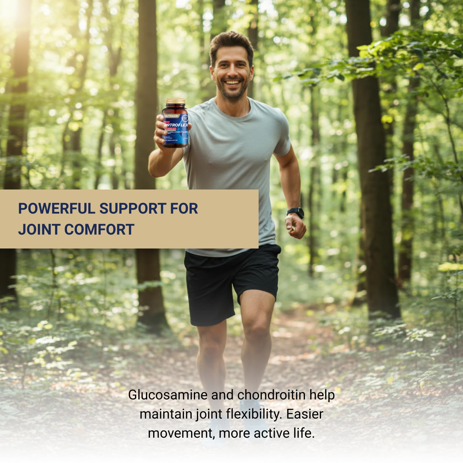 Nutraxin Artroflex HYA-C-II Joint Health Supplement - 90 Tablets, Glucosamine, Chondroitin, Hyaluronic Acid & Collagen