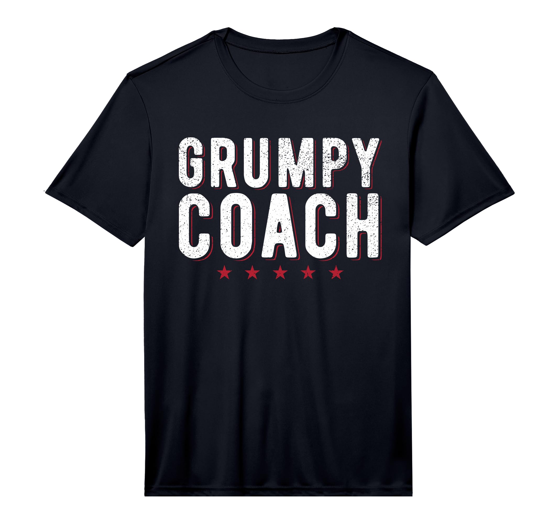 Mens Grumpy Coach Funny Sports Coach T-Shirt - Minimalist Print for Adults