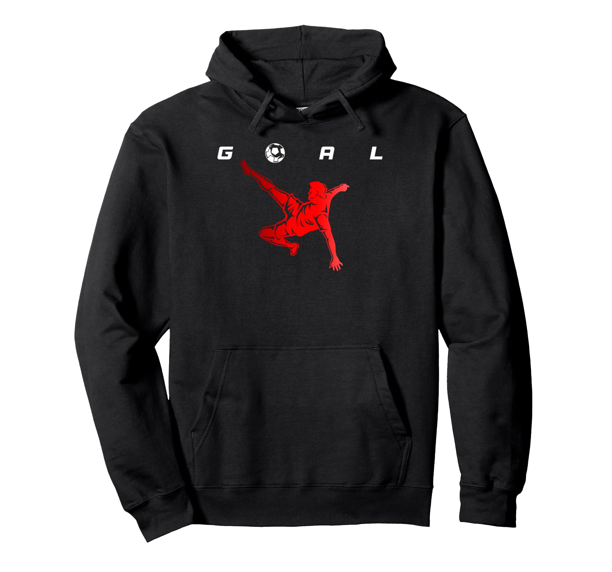 Goal Soccer Bicycle Kick Splash Art Hoodie - Fun Novelty Design Men Women