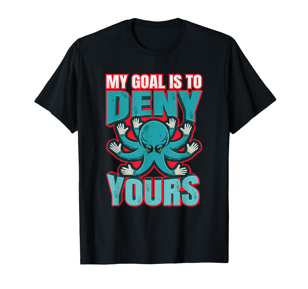 Funny Octopus Goalkeeper Football T-Shirt - Aesthetic Graphic Men Women
