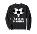 Soccer Glamma Funny Soccer Sweatshirt - Fun Novelty Design for Adults