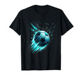Soccer Ball Splash Dynamic Athlete T-Shirt - Unique Graphic Unisex