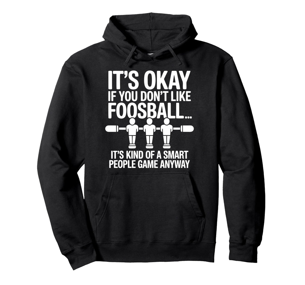 Funny Foosball Table Soccer Play Hoodie - Graphic Print for Adults