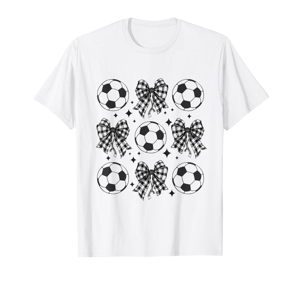 Soccer Ball Coquette Bow Soccer Ball T-Shirt - Custom Art Print Unisex
