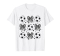 Soccer Ball Coquette Bow Soccer Ball T-Shirt - Custom Art Print Unisex