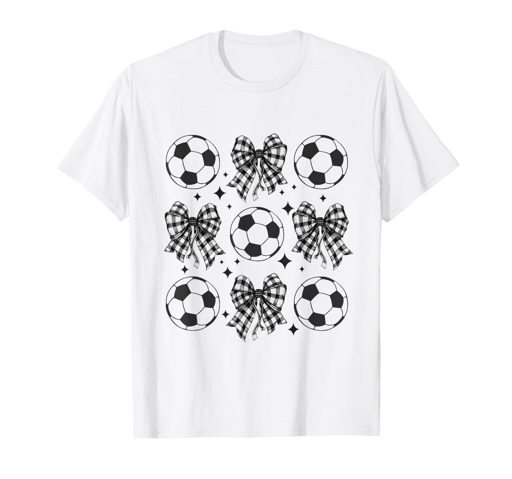 Soccer Ball Coquette Bow Soccer Ball T-Shirt - Custom Art Print Unisex
