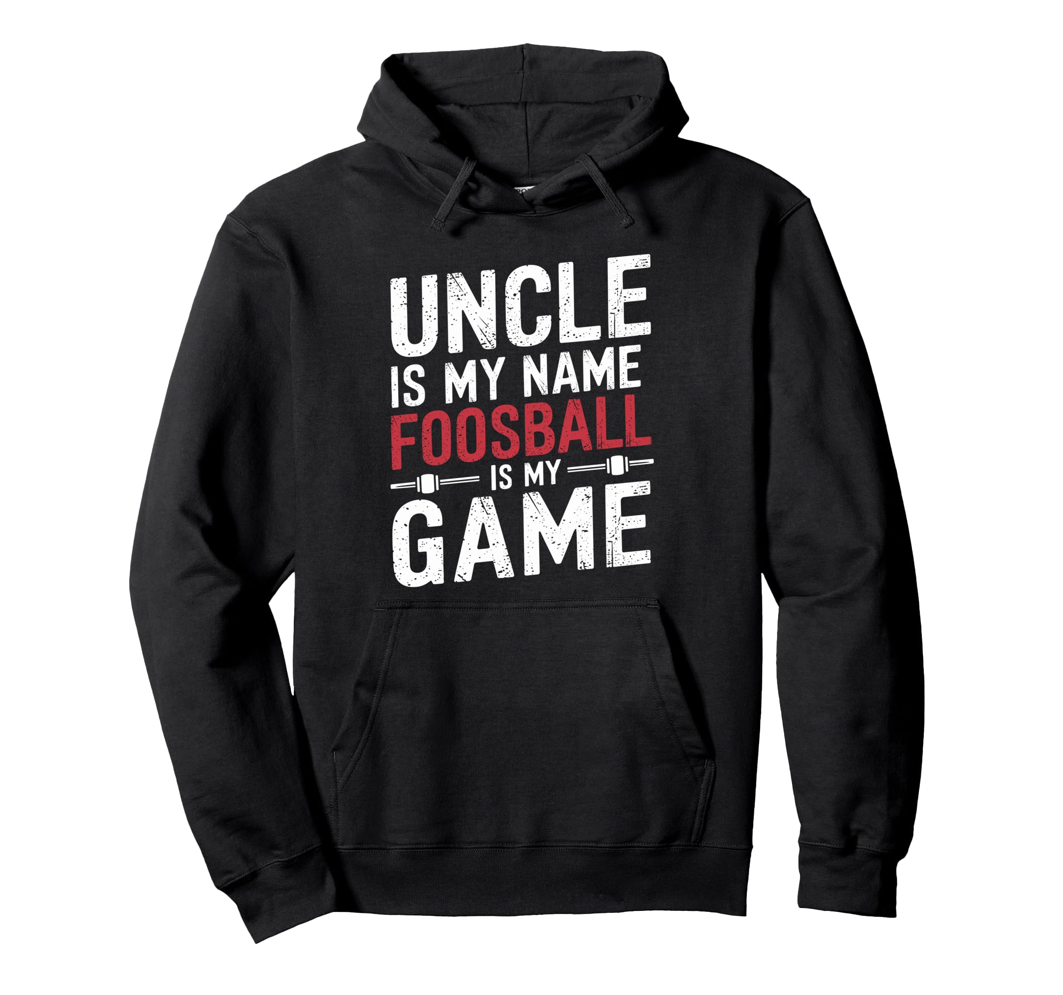 Funny Table Soccer Foosball Uncle Hoodie - Graphic Print Unisex