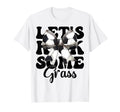 Lets Kick Some Grass Soccer Coquette Bow T-Shirt - Custom Art Print Unisex