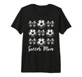 Soccer Mom Bow Soccer Mama Football Season T-Shirt - Graphic Print Unisex