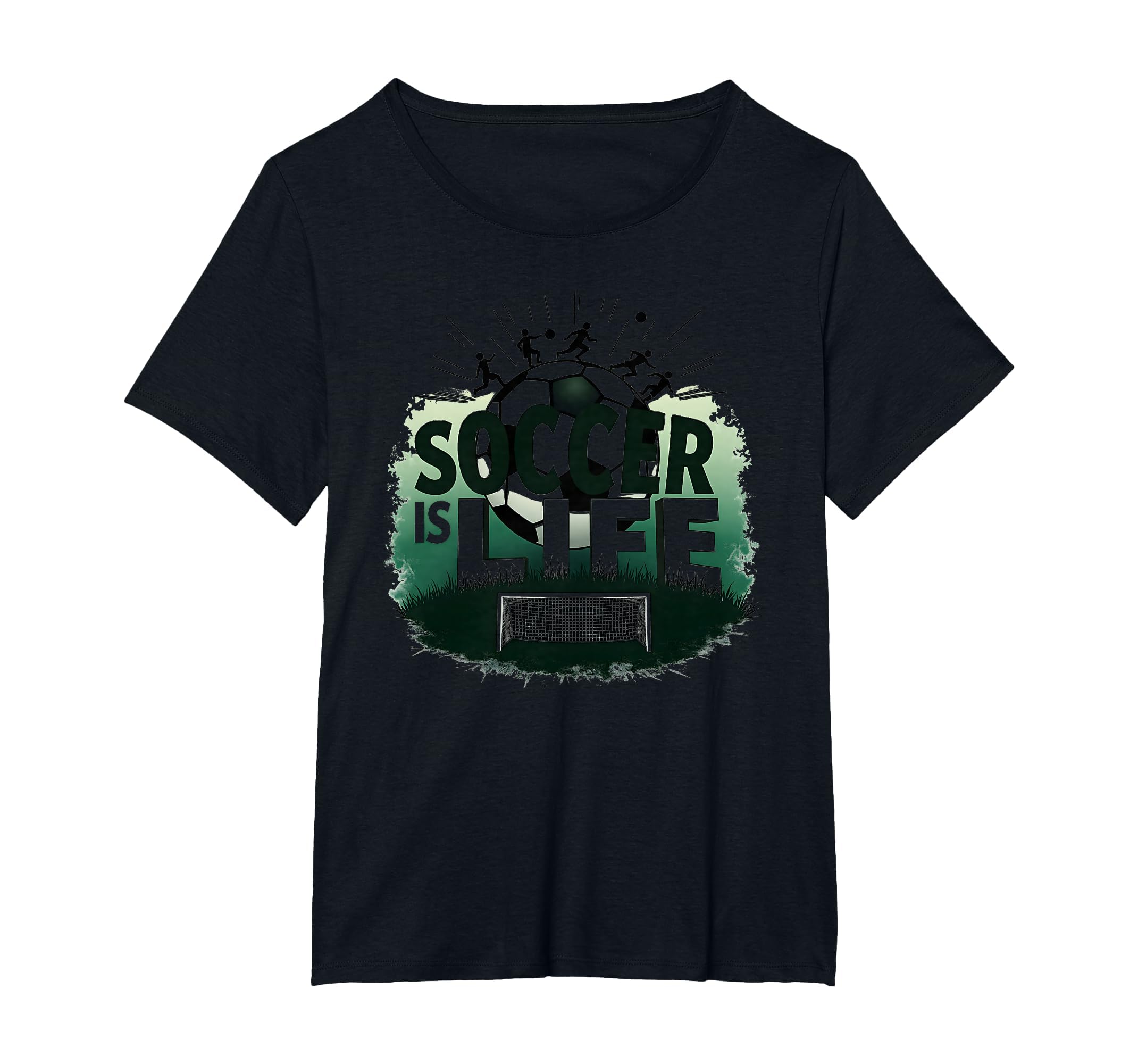 Soccer Is Life Inspiring Football Fan T-Shirt - Streetwear Style Men Women