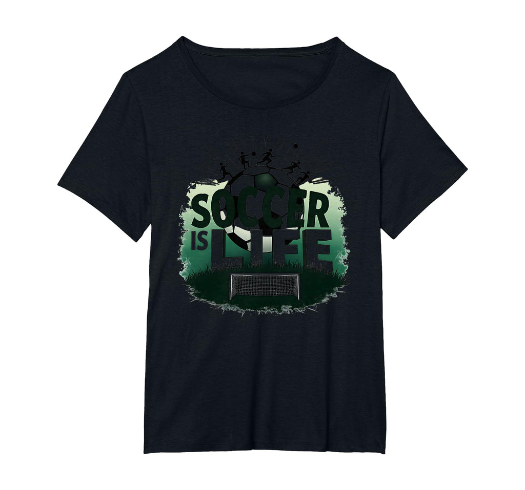 Soccer Is Life Inspiring Football Fan T-Shirt - Graphic Print Unisex