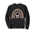 Soccer Heart Boho Rainbow Funny Sweatshirt - Streetwear Style Men Women