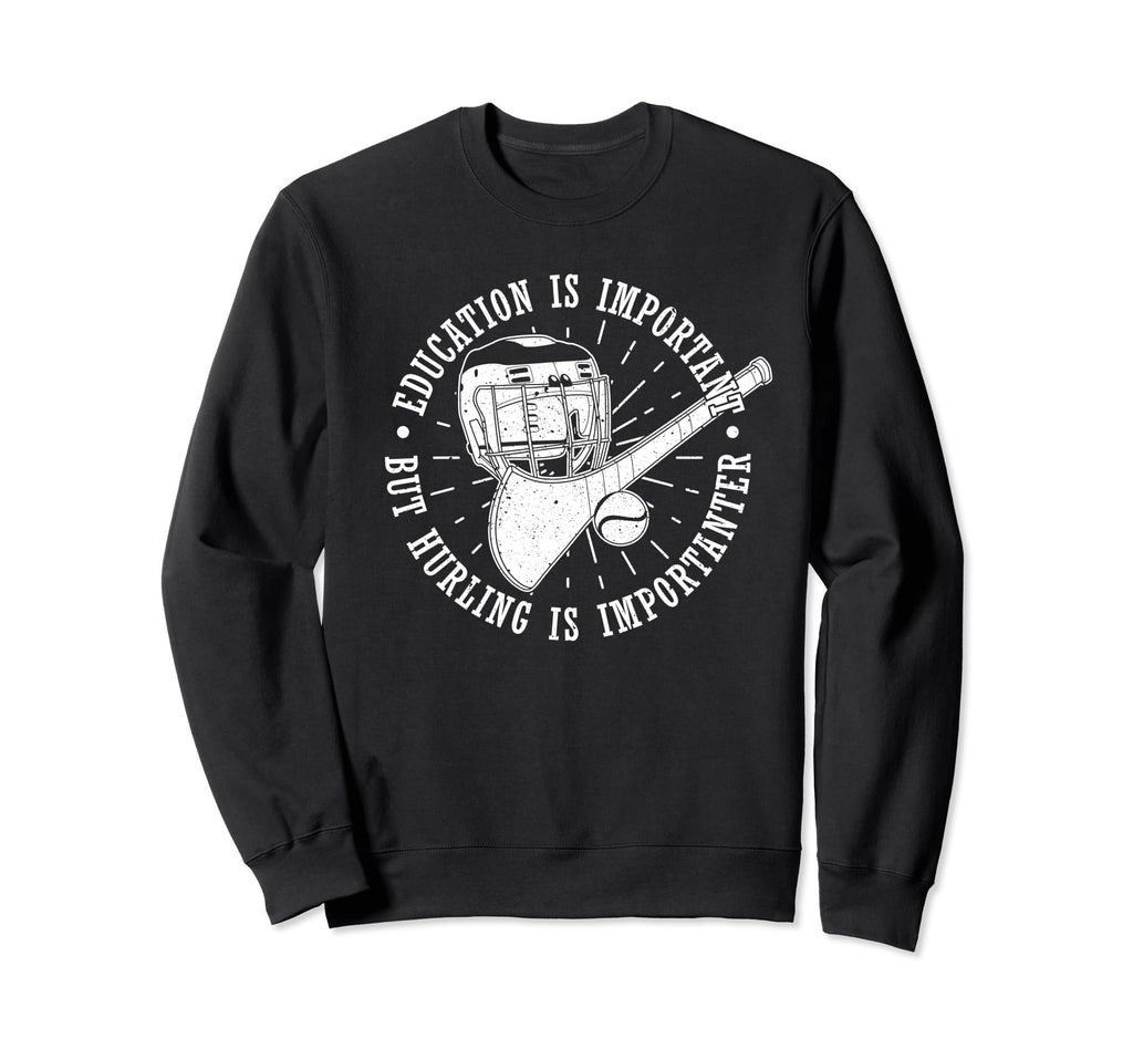 Hurling Helmet Athletic Goalkeeper Sweatshirt - Graphic Print for Adults
