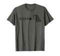 Funny Soccer Heartbeat Ecg Football Goal T-Shirt - Graphic Print Unisex